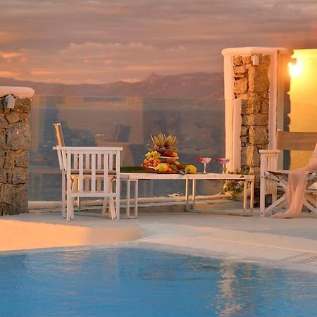 Mykonos Sea View Luxury Villa By Calypso Sunset Villas Mykonos Town Exteriér fotografie