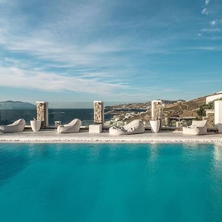 Mykonos Sea View Luxury Villa By Calypso Sunset Villas Mykonos Town Exteriér fotografie
