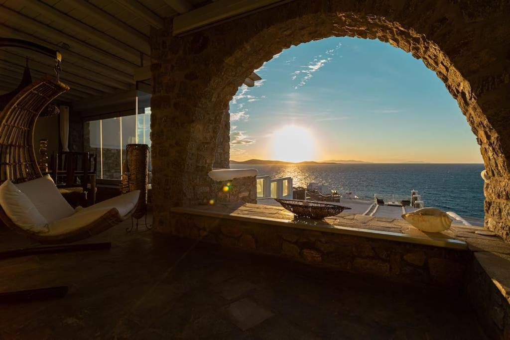 Mykonos Sea View Luxury Villa By Calypso Sunset Villas Mykonos Town Exteriér fotografie
