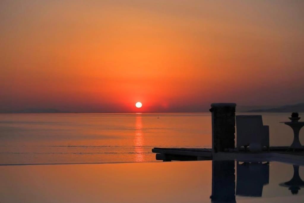 Mykonos Sea View Luxury Villa By Calypso Sunset Villas Mykonos Town Exteriér fotografie